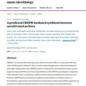 New publication describes possible new function of the CRISPR/Cas system