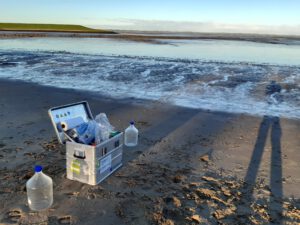 Sampling at the North Sea shore by ICBM